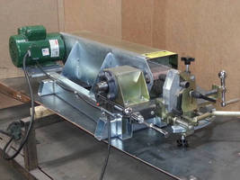 Abrasive Belt Coping Machine has compact footprint